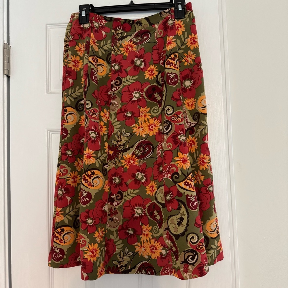 Sag Harbor‎ Floral A-Line Skirt